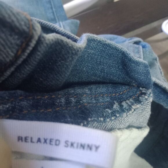 Loft Jeans Relaxed Skinny Size 0 Mid Rise Light Wash - Picture 9 of 9